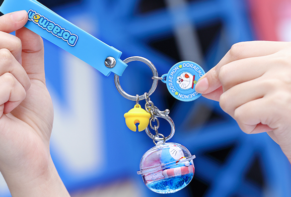 哆啦A夢漂流瓶鑰匙扣